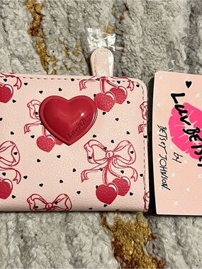 Luv Betsey Pink Heart Mini Wallet